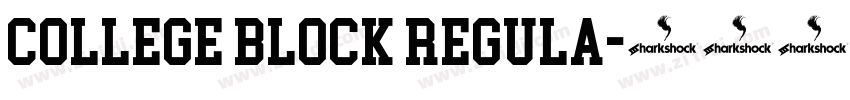 College Block Regula字体转换